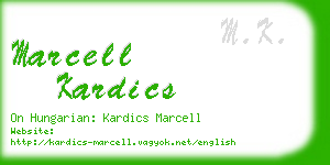 marcell kardics business card
